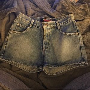 LIQUID X vintage y2k hi waisted denim shorts size 1